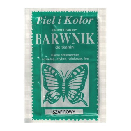 Barwnik do tkanin BIEL I KOLOR - szafirowy