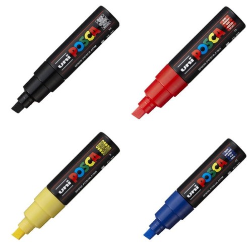 Przejdź do produktu Zestaw markerów POSCA PC-8K - 4 kolory