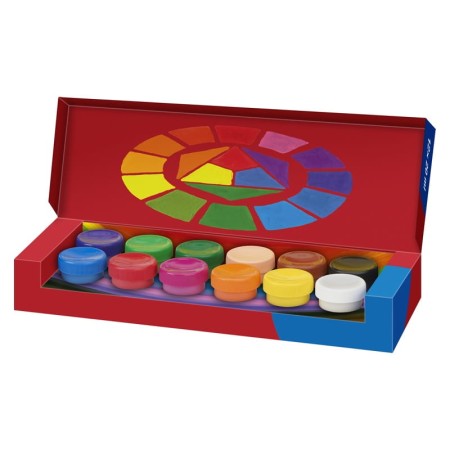 Farby plakatowe FABER-CASTELL - 12 kolorów