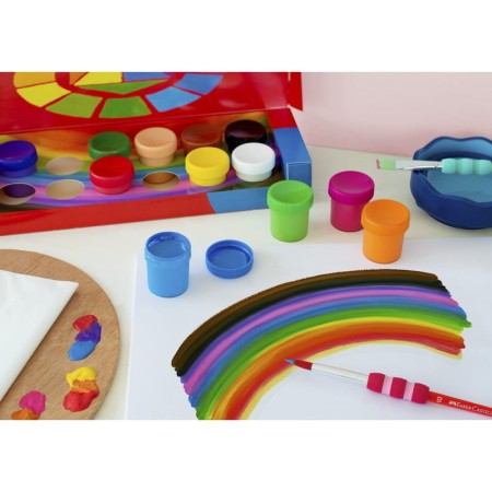 Farby plakatowe FABER-CASTELL - 12 kolorów