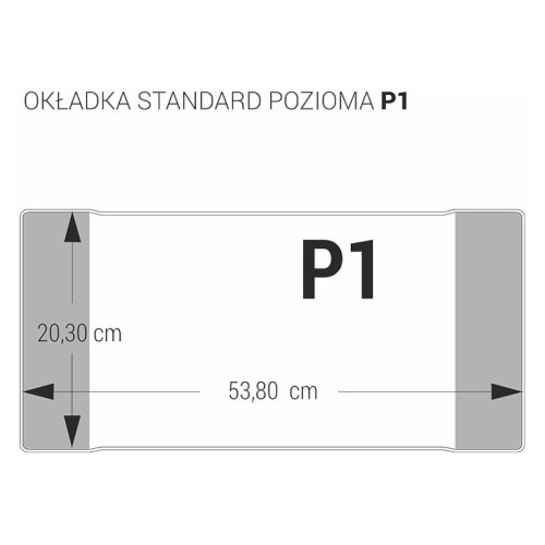 Przejdź do produktu Okładka pozioma P1 BIURFOL - bezbarwna - 203 × 538 mm - 1 szt.