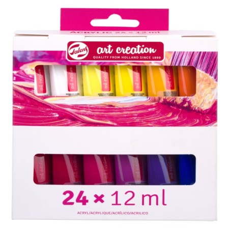 Zestaw farby akrylowych TALENS Art Creation 12 ml - 24 kolory