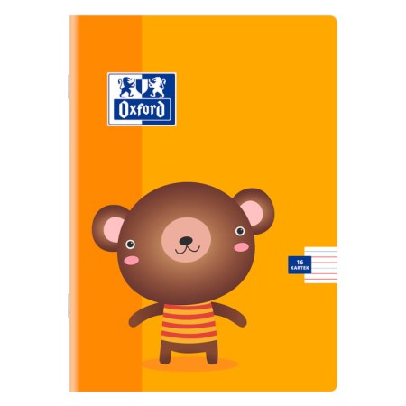 Zeszyt w trójlinię kolorową A5 OXFORD Kids - 90 g/m² - 16 kartek - MIŚ