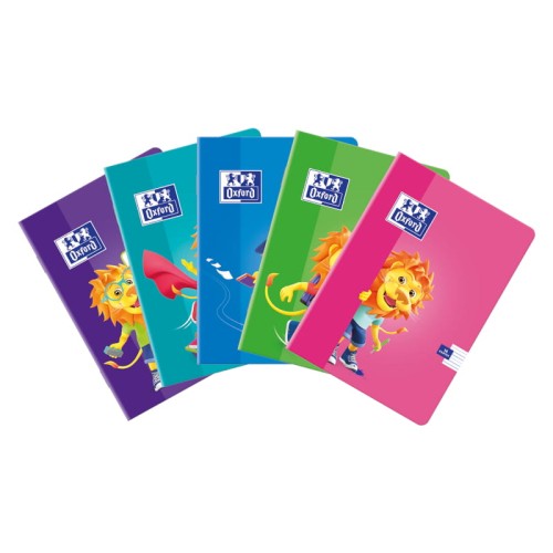 Przejdź do produktu Zeszyt w trójlinię A5 OXFORD Lion - 90 g/m² - 16 kartek