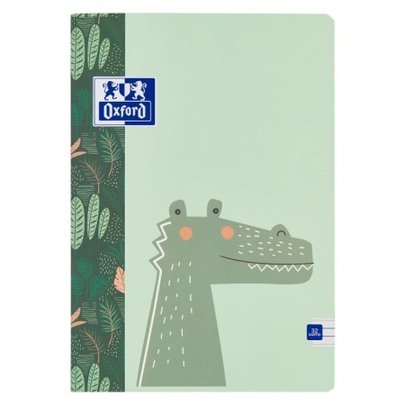 Zeszyt w trójlinię A5 OXFORD Kids - 90 g/m² - 32 kartki - KROKODYL