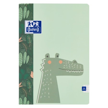 Zeszyt w kratkę A5 OXFORD Kids - 90 g/m² - 32 kartki - KROKODYL