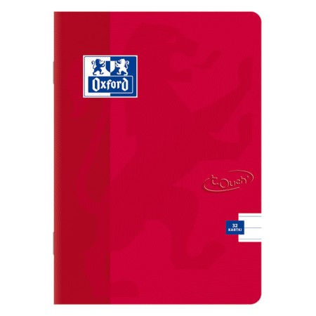 Zeszyt w linię A5 OXFORD Touch - 90 g/m² - 32 kartki - CZERWONY