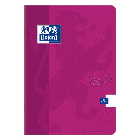 Zeszyt w linię A5 OXFORD Touch - 90 g/m² - 32 kartki - RÓŻOWY