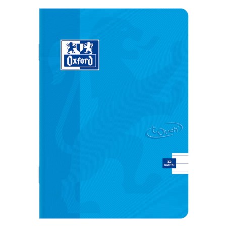 Zeszyt w linię A5 OXFORD Touch - 90 g/m² - 32 kartki - NIEBIESKI