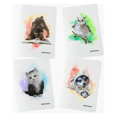 Przejdź do produktu Zeszyt PP w trójlinię kolorową A4 NARCISSUS Joy - 32 kartki