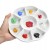 Paleta malarska ceramiczna MEEDEN - okrągła, 9 zagłębień - 20 cm
