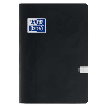Zeszyt w kratkę A5 OXFORD Esse - 90 g/m² - 60 kartek - CZARNY