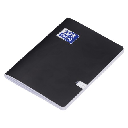 Zeszyt w kratkę A5 OXFORD Esse - 90 g/m² - 60 kartek - CZARNY