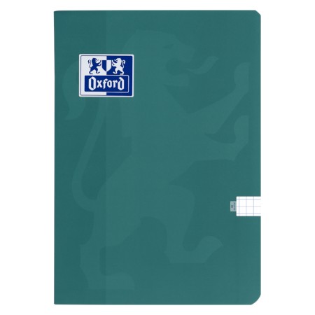 Zeszyt w kratkę A5 OXFORD Touch Trend - 90 g/m² - 80 kartek - ZIELONY