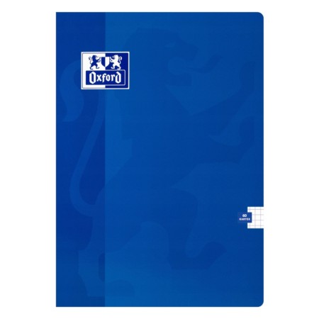Zeszyt w kratkę A5 OXFORD Esse - 90 g/m² - 60 kartek - NIEBIESKI