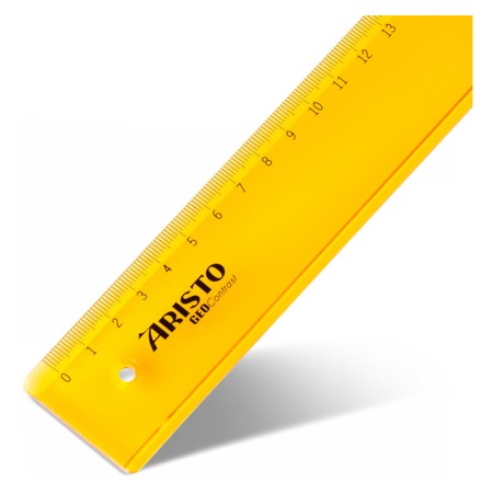 Linijka przezroczysta ARISTO Geo Contrast - 20 cm - pomarańczowa