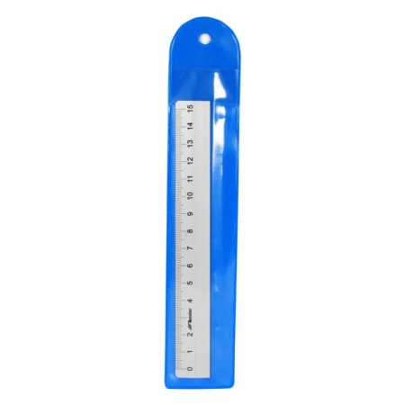 Linijka aluminiowa szkolna LENIAR - 15 cm