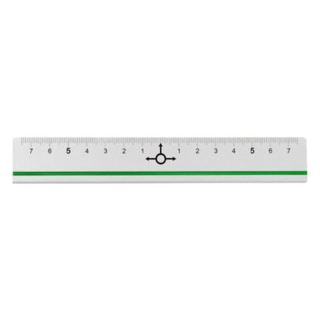 Linijka aluminiowa dwustronna LENIAR - 15 cm.