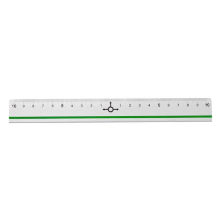 Linijka aluminiowa dwustronna LENIAR - 20 cm