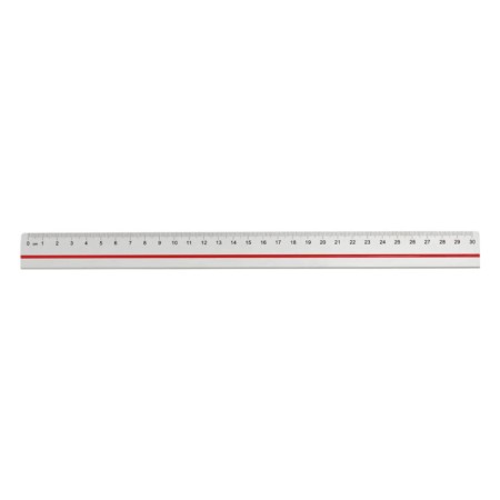Linijka aluminiowa dwustronna LENIAR - 30 cm