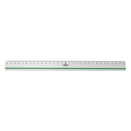 Linijka aluminiowa dwustronna LENIAR - 30 cm