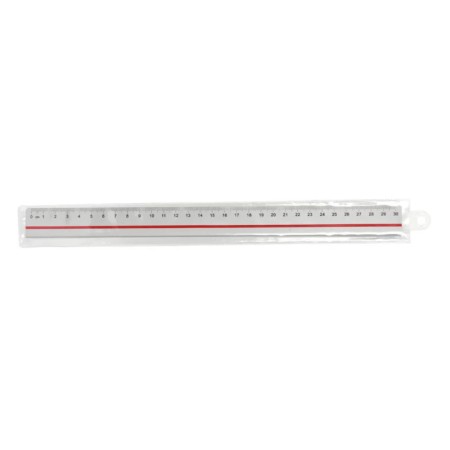 Linijka aluminiowa dwustronna LENIAR - 30 cm