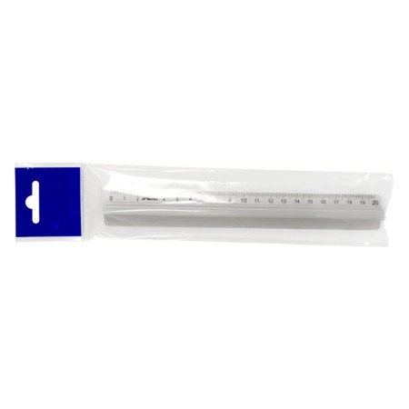 Linijka aluminiowa z uchwytem szkolna LENIAR S2 - 20 cm