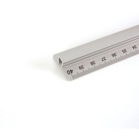 Linijka aluminiowa z uchwytem szkolna LENIAR S2 - 40 cm