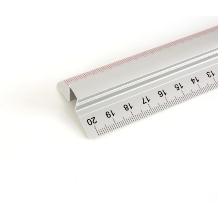Linijka aluminiowa z uchwytem LENIAR - 20 cm