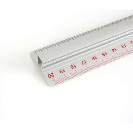 Linijka aluminiowa z uchwytem LENIAR - 20 cm