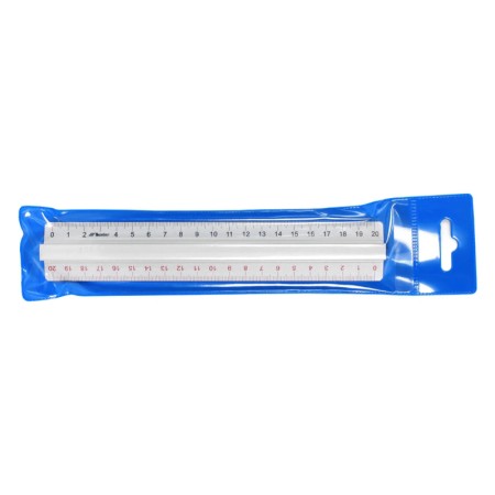 Linijka aluminiowa z uchwytem LENIAR - 20 cm