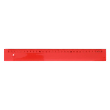 Linijka LENIAR - 30 cm - czerwona