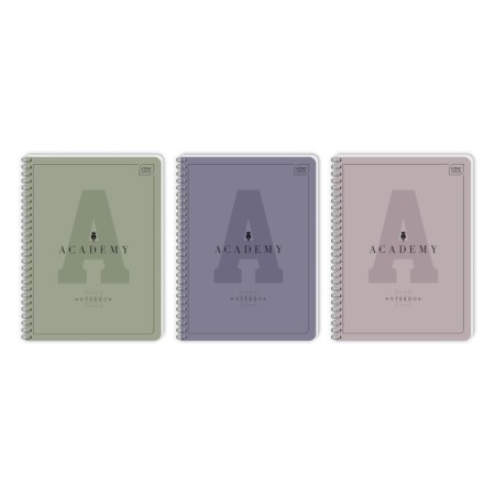 Kołozeszyt w kratkę A5 INTERDRUK Academy - 90 g/m² - 100 kartek