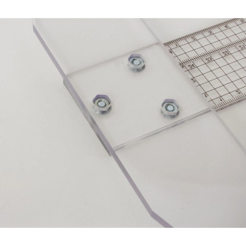 Przejdź do produktu Linijka z ogranicznikiem 50 cm LENIAR (plastikowa)