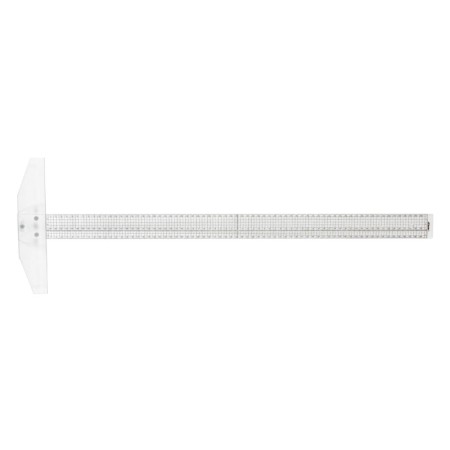 Linijka plastikowa z ogranicznikiem (przykładnica) LENIAR - 70 cm
