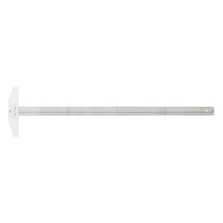 Linijka plastikowa z ogranicznikiem (przykładnica) LENIAR - 100 cm