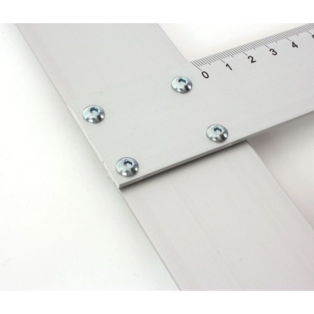 Linijka aluminiowa z ogranicznikiem (przykładnica) LENIAR - 50 cm
