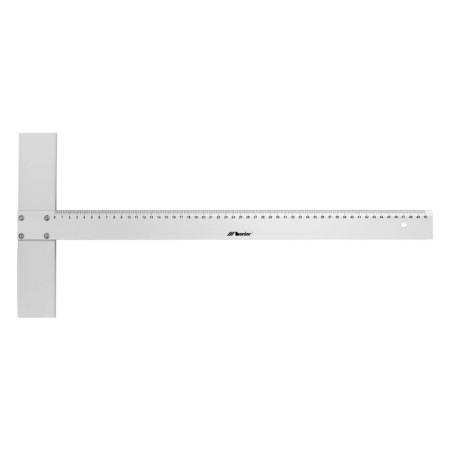 Linijka aluminiowa z ogranicznikiem (przykładnica) LENIAR - 50 cm