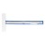 Linijka aluminiowa z ogranicznikiem (przykładnica) LENIAR - 50 cm
