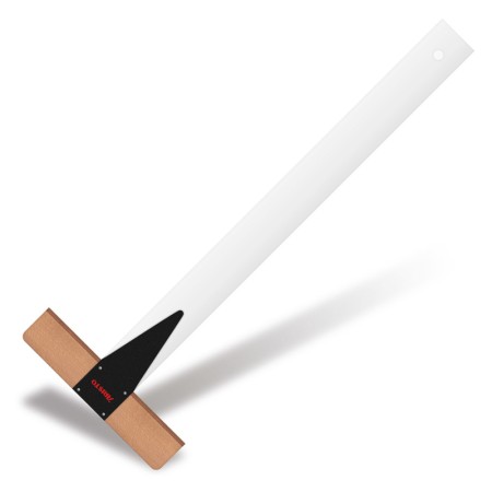 Linijka z ogranicznikiem (przykładnica T) ARISTO - 70 cm - plexi - głowica bukowa - bez podziałki