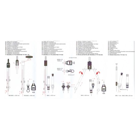 Zestaw cyrkli KOH-I-NOOR 6168 - INSTRUKCJA