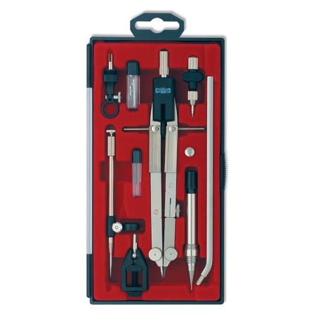 Zestaw cyrkli KOH-I-NOOR 9903 - 10 elementów - metalowy