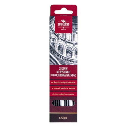 Przejdź do produktu Zestaw do rysunku monochromatycznego KOH-I-NOOR - 6 szt.