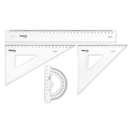 Zestaw geometryczny ARISTO College Geo - 4 elementy - 30 cm