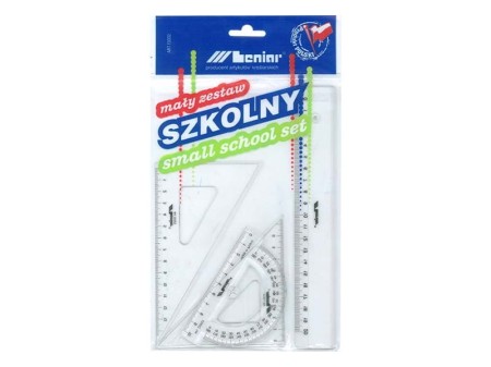 Zestaw geometryczy szkolny LENIAR - ŚREDNI
