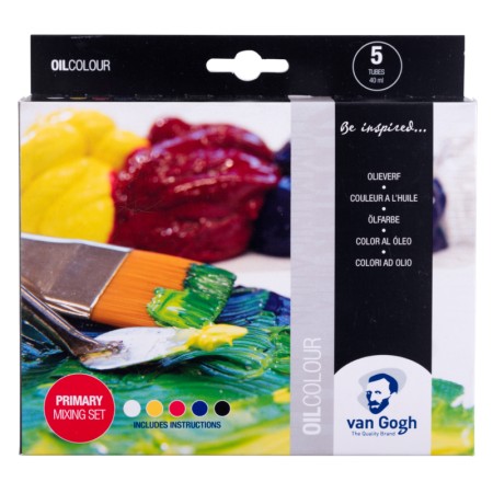 Zestaw farb olejnych VAN GOGH Primary - 40 ml - 5 kolorów
