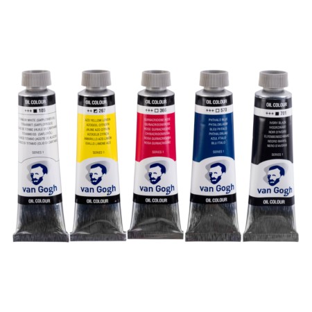 Zestaw farb olejnych VAN GOGH Primary - 40 ml - 5 kolorów