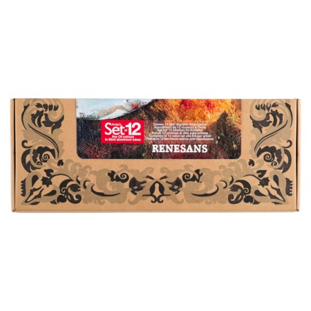 Zestaw farb olejnych RENESANS Oils for Art - 60 ml - 12 kolorów