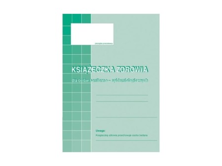 Książeczka zdrowia dla celów sanitarno-epidemiologicznych (530-5)