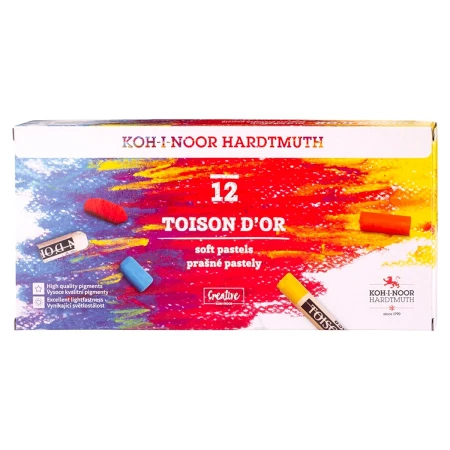 Pastele suche KOH-I-NOOR Toison D'or - 12 kolorów
